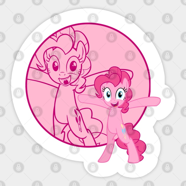 Pinkie Pie Sticker by Brony Designs